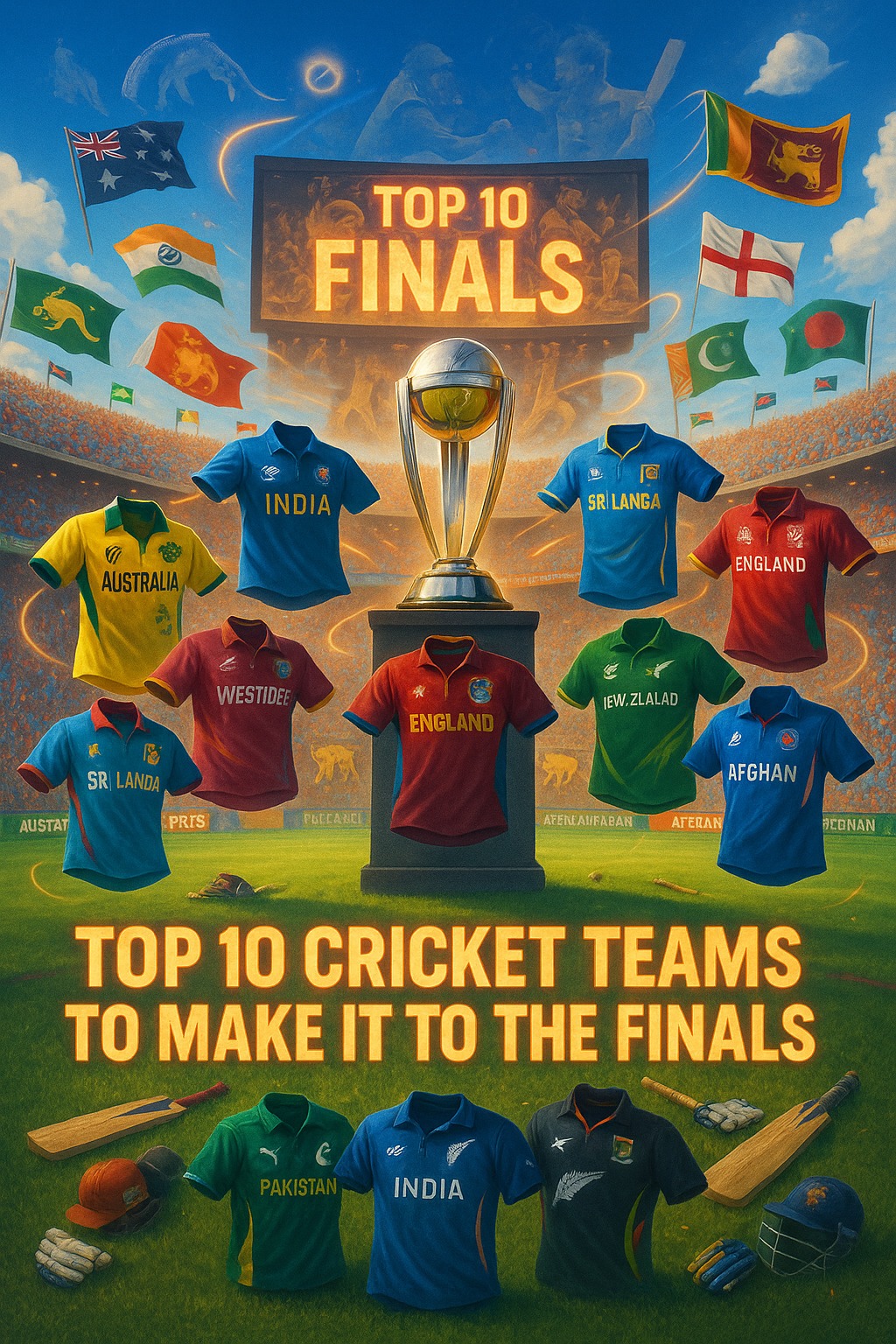 Top 10 cricket teams to make it to the finals