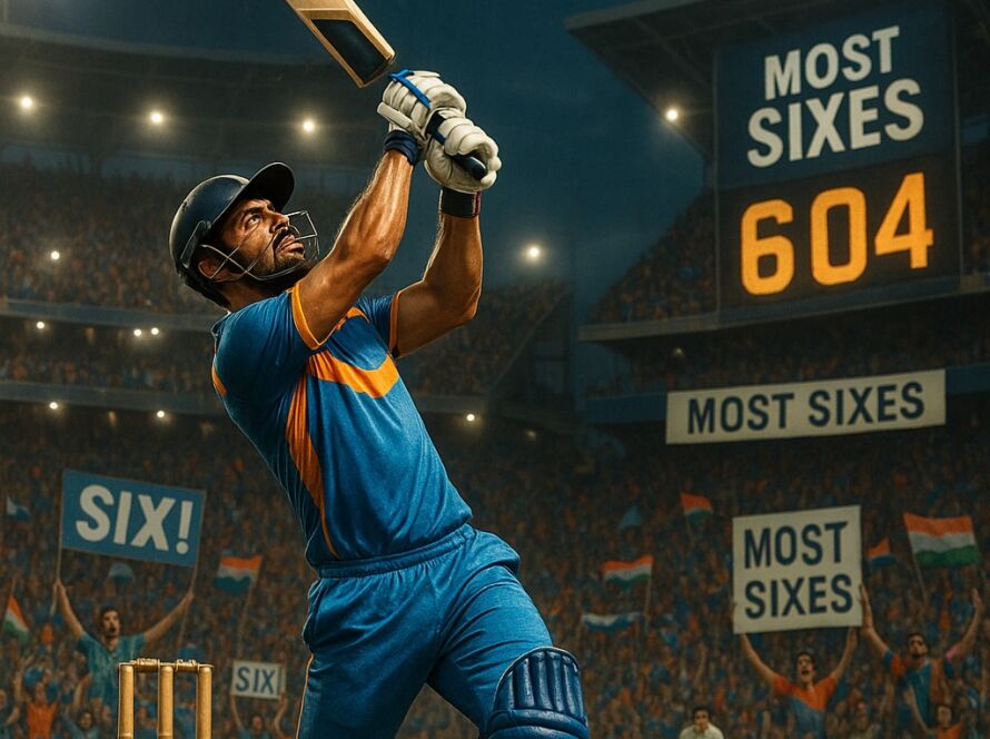 “Most Sixes” in international cricket