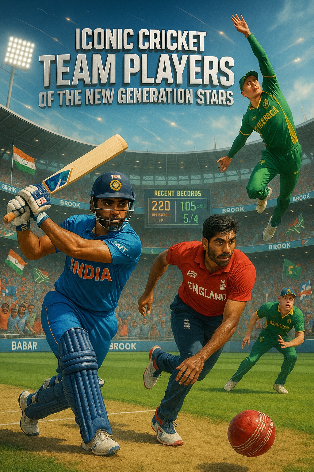 Iconic Cricket Team Players of the New Generation Stars