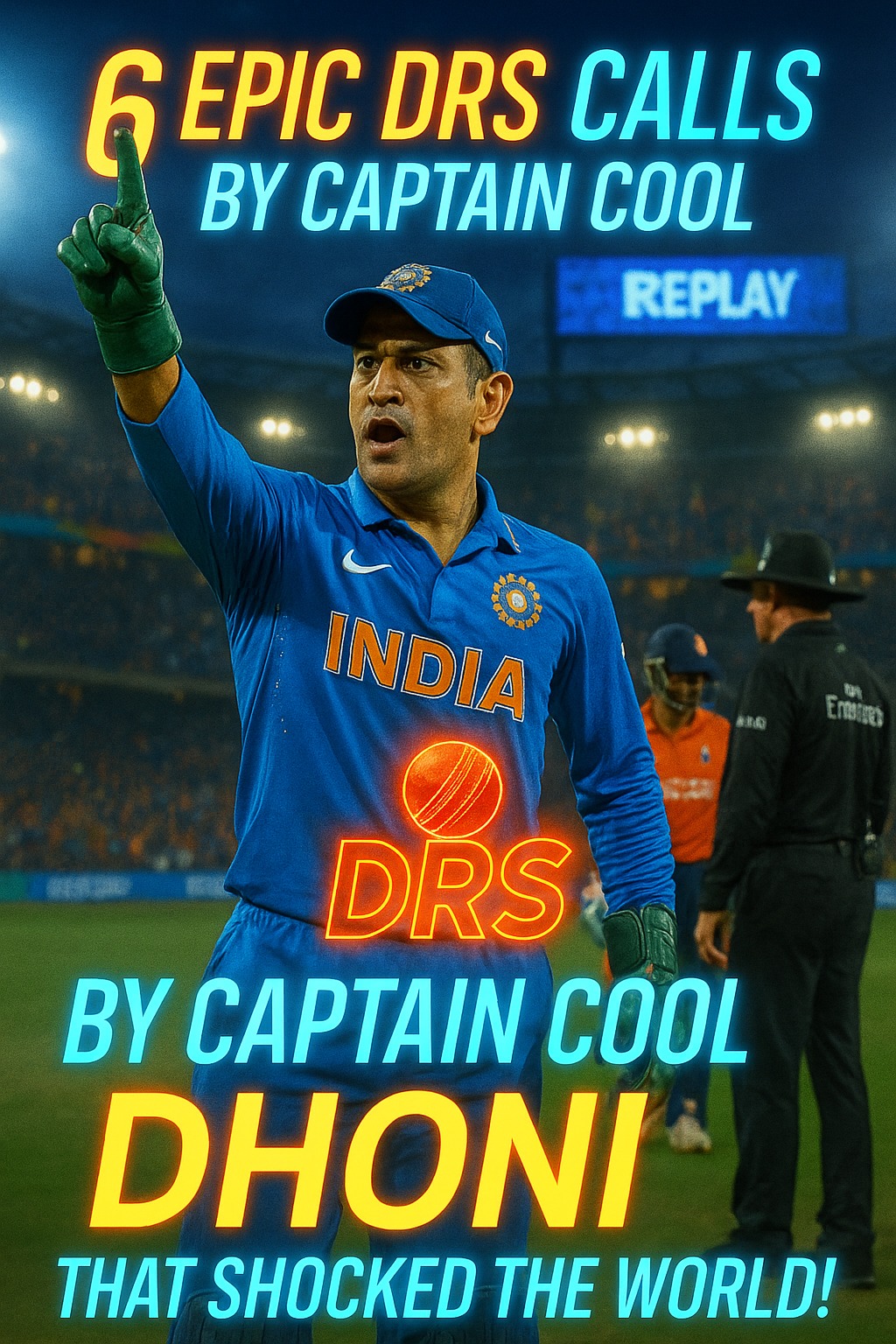 DRS calls by Dhoni