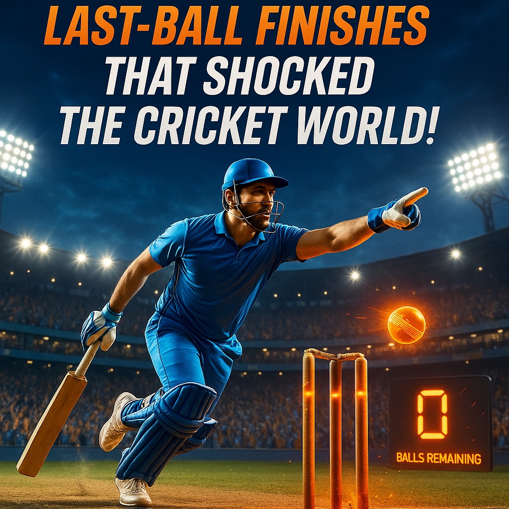 Last-ball cricket finishes